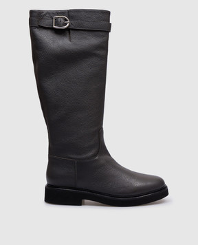 Doucal's Gray leather boots DD8759VERSUM251