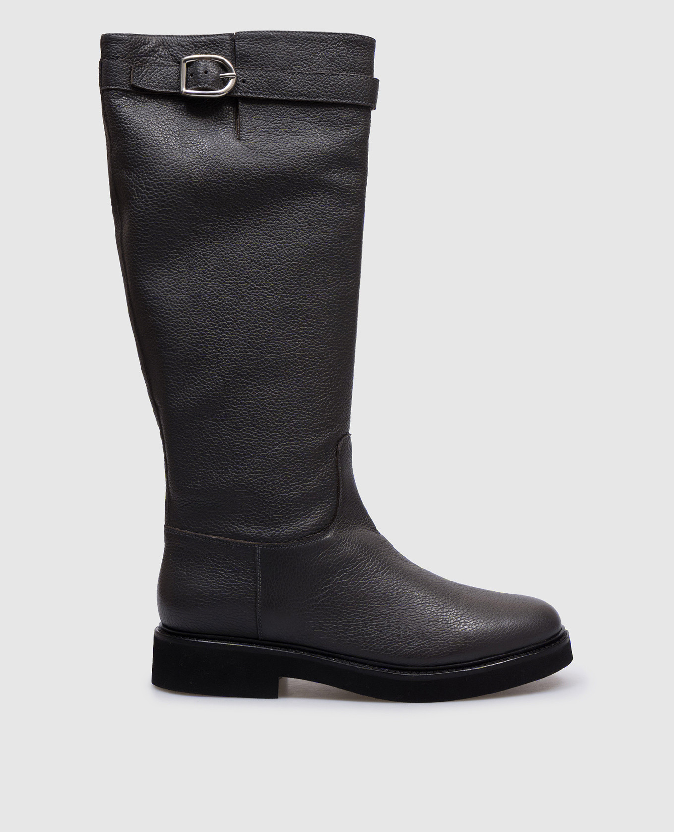 Gray leather boots doucal's