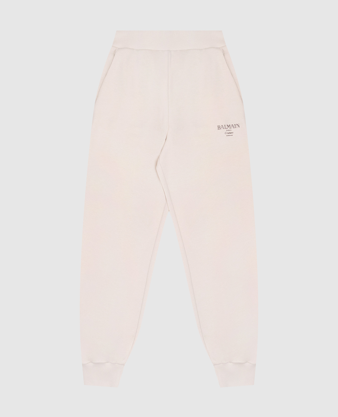 

Children's beige joggers with logo Balmain
