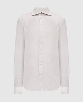 Enrico Mandelli Beige linen shirt TAILOR5701