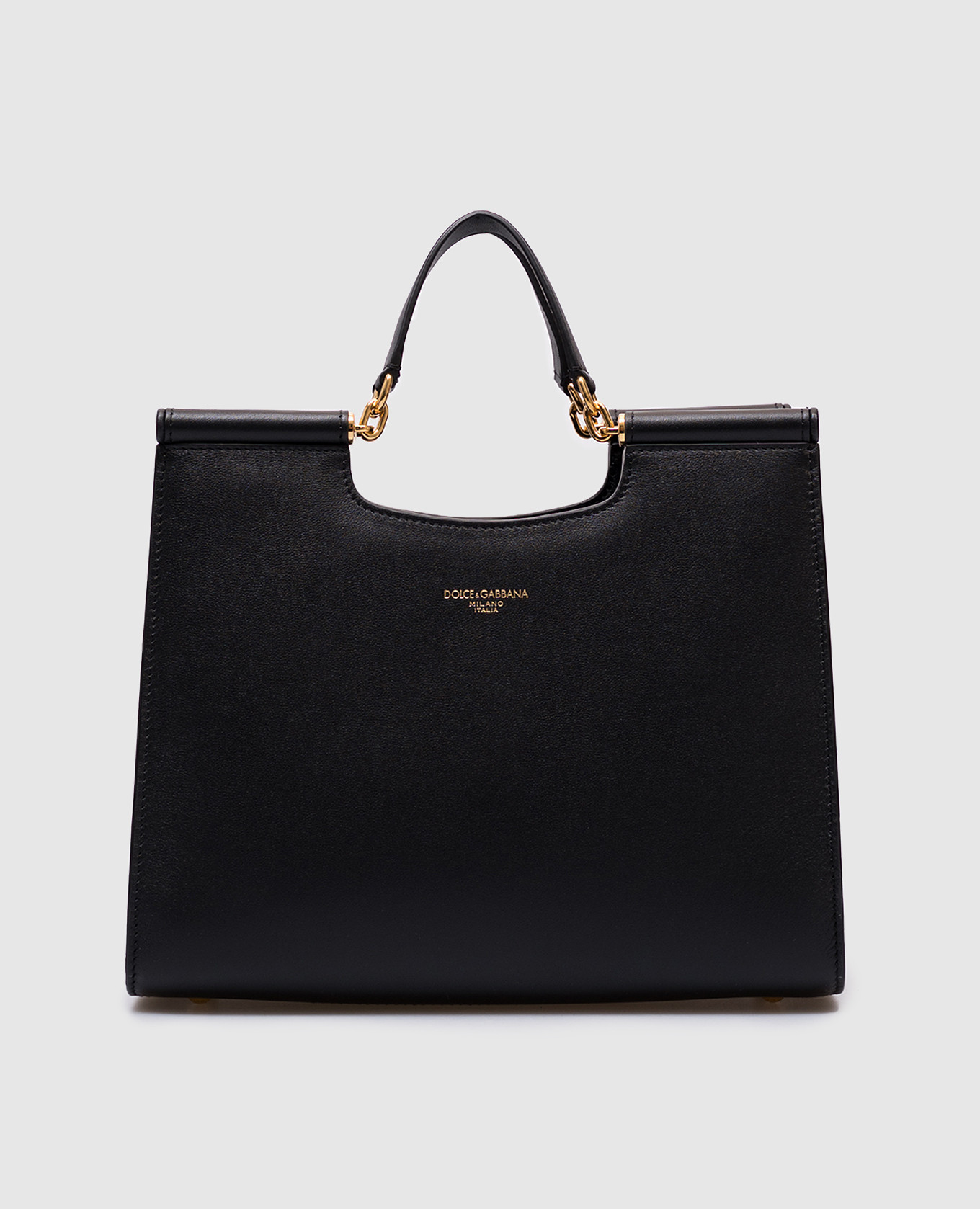 

Sicily black leather tote bag Dolce&Gabbana