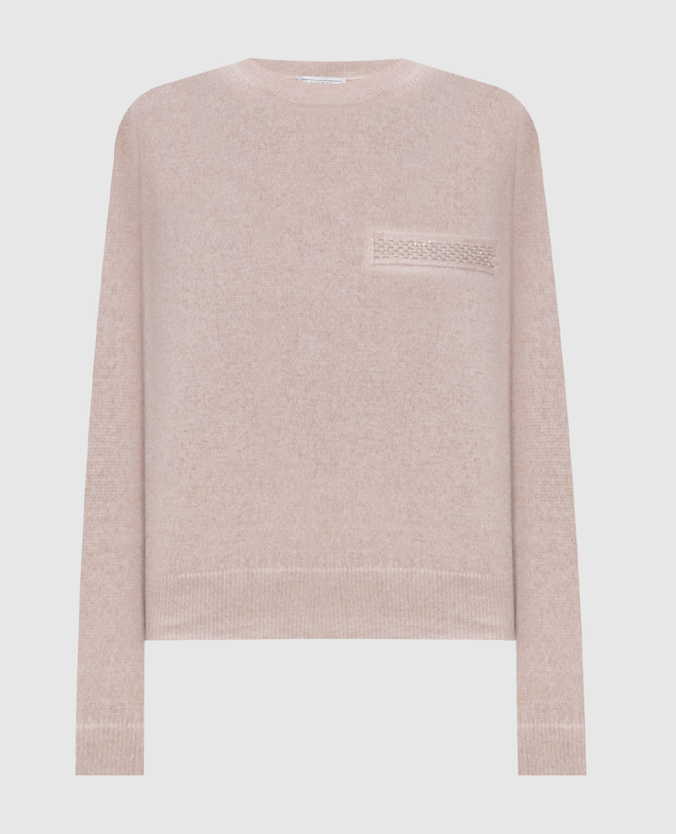 

Beige wool, silk and cashmere jumper Peserico