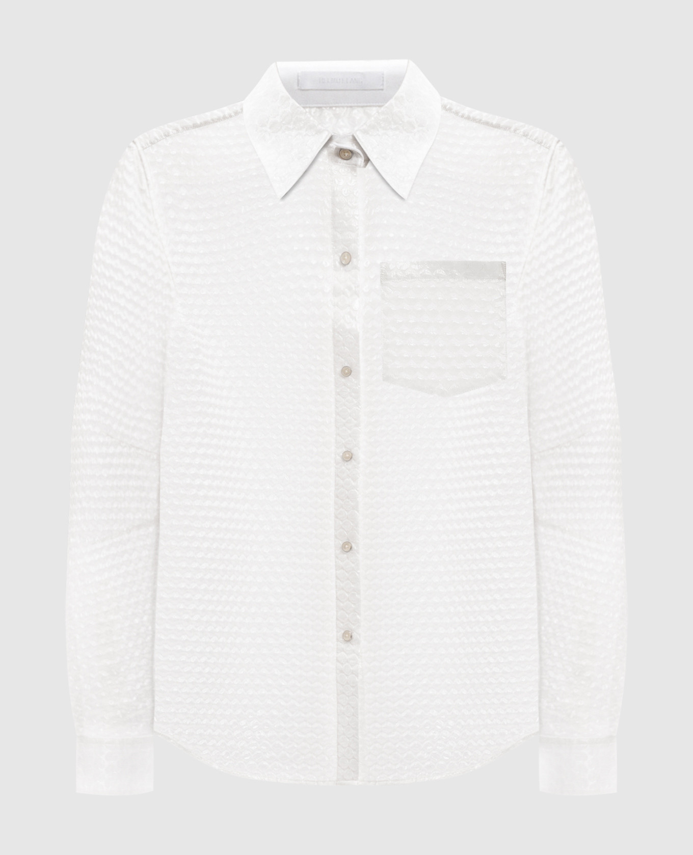 

White blouse with silk with bubble wrap effect Helmut Lang