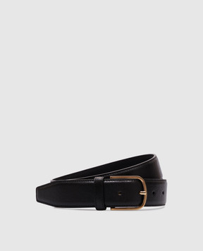 Toteme Black leather belt 241WAM972LE0025