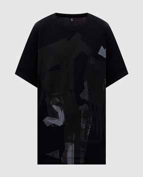 Y`S Yamamoto Black T-shirt with print YPT30075