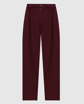 Brunello Cucinelli Burgundy pants MP827SN799