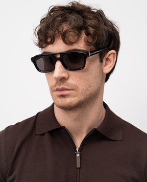 Alexander McQueen Black T-Bar Sunglasses 821704J0749
