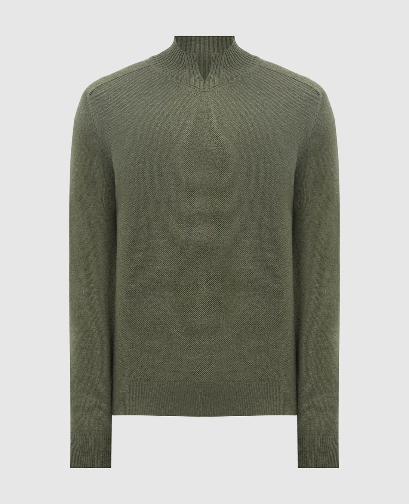

Green cashmere sweater with metallic monogram logo Stefano Ricci, Зеленый