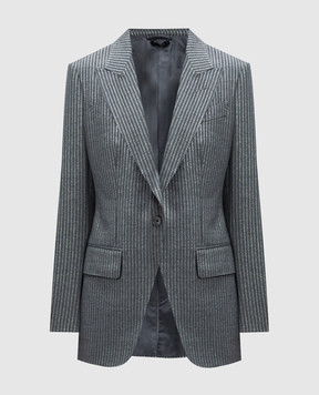 Tom Ford Gray wool jacket with lurex GI2970FAX1262