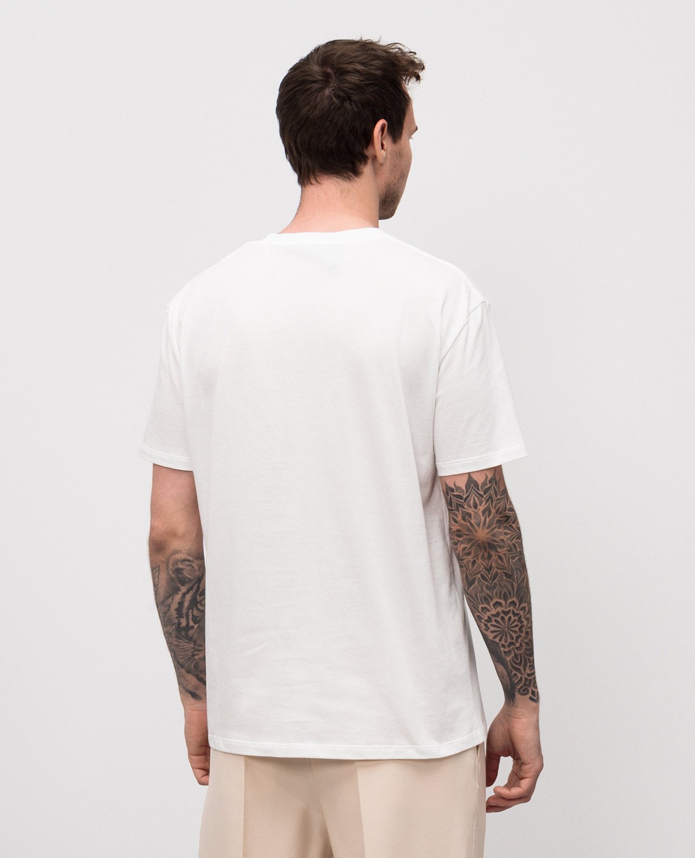 

White T-shirt with logo patch Valentino