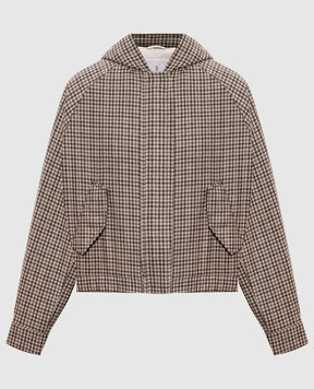 Brunello Cucinelli Beige checked wool jacket MG5237690P