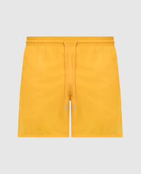 Vilebrequin Yellow swim shorts with logo patch MOOC4A00