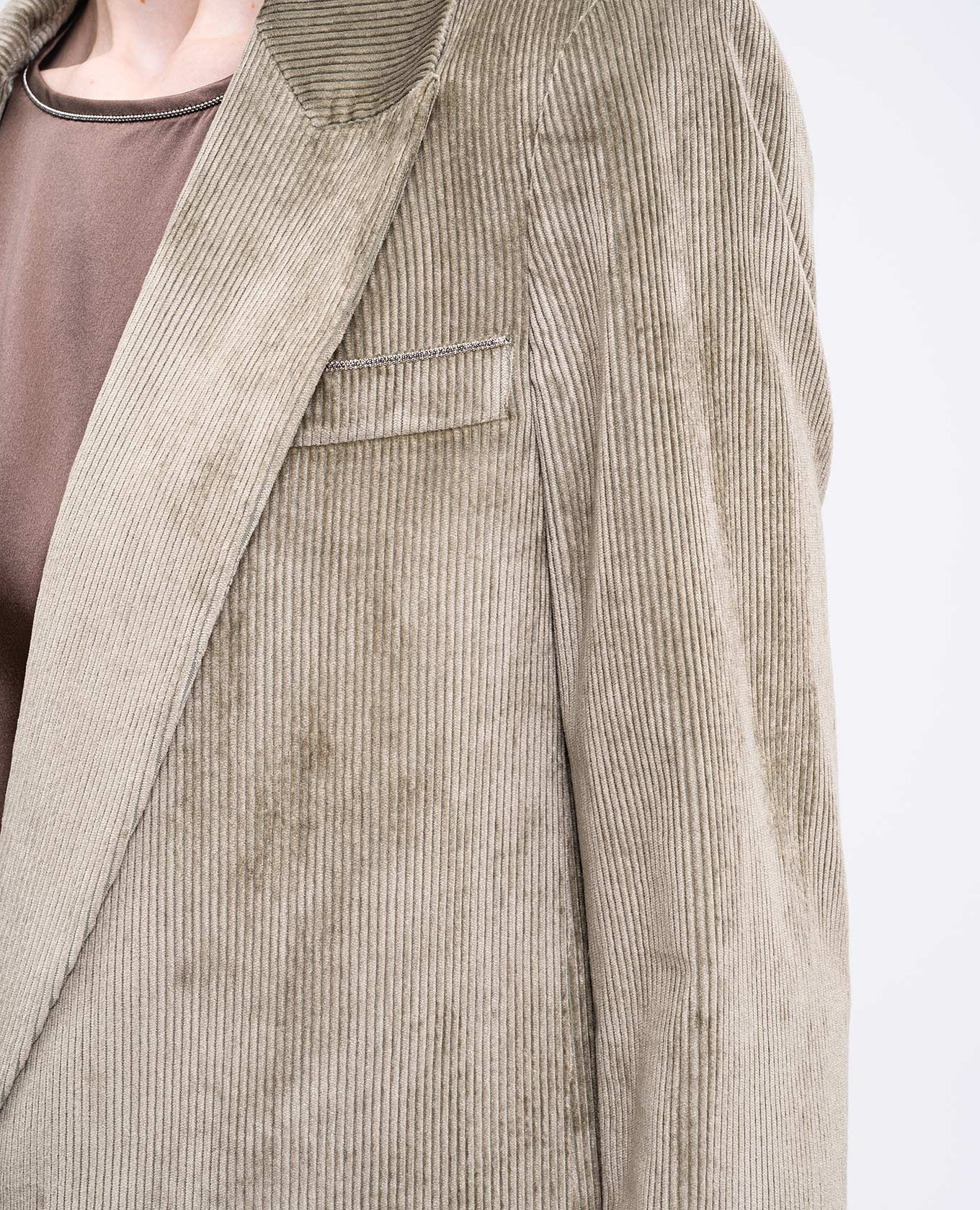 

Khaki corduroy jacket Peserico
