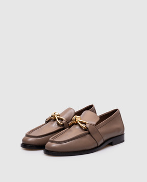 Bottega Veneta Astaire brown leather loafers 796697V5DZ0