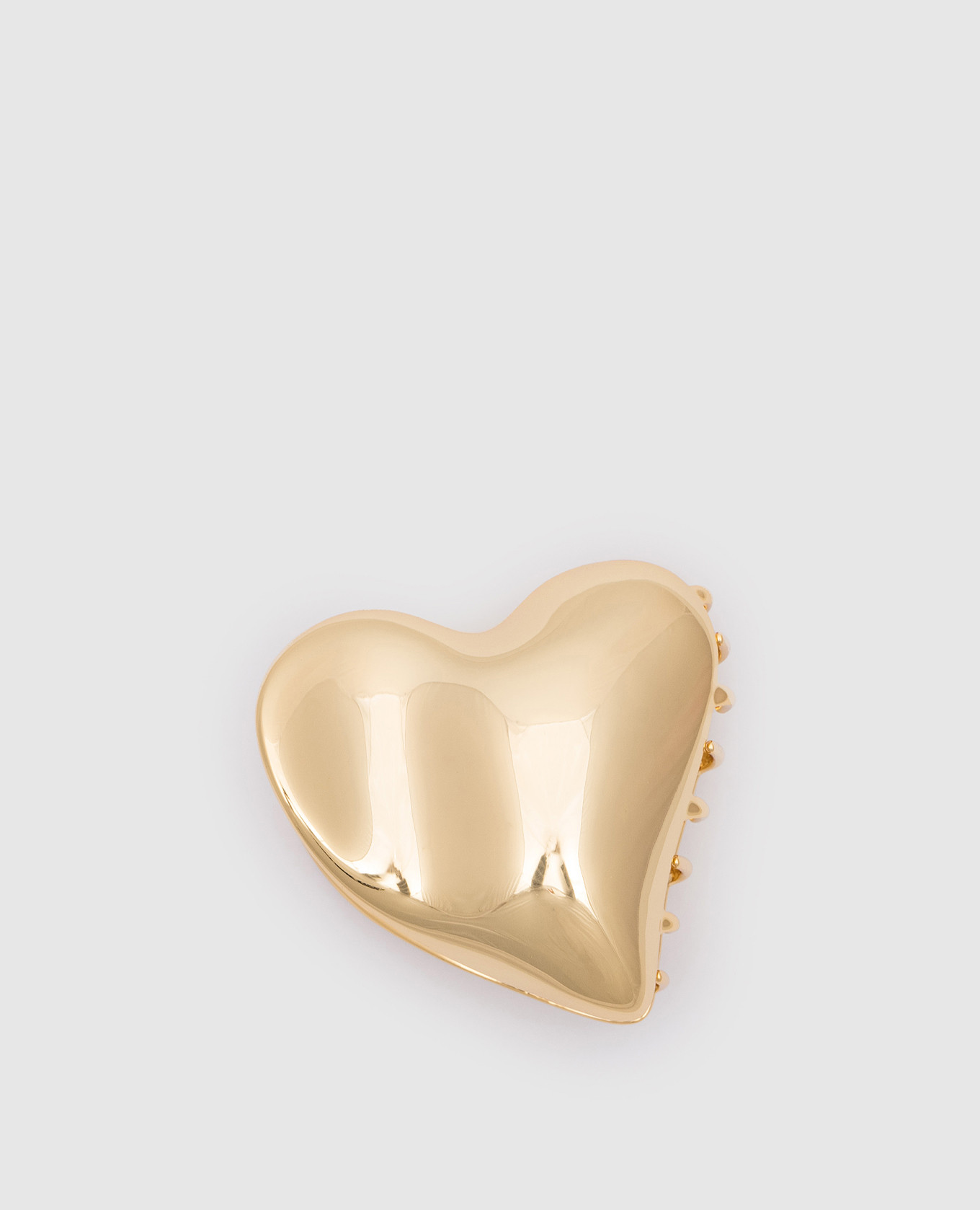 

Gigi gold hair clip in the shape of a heart LELET NY, Golden