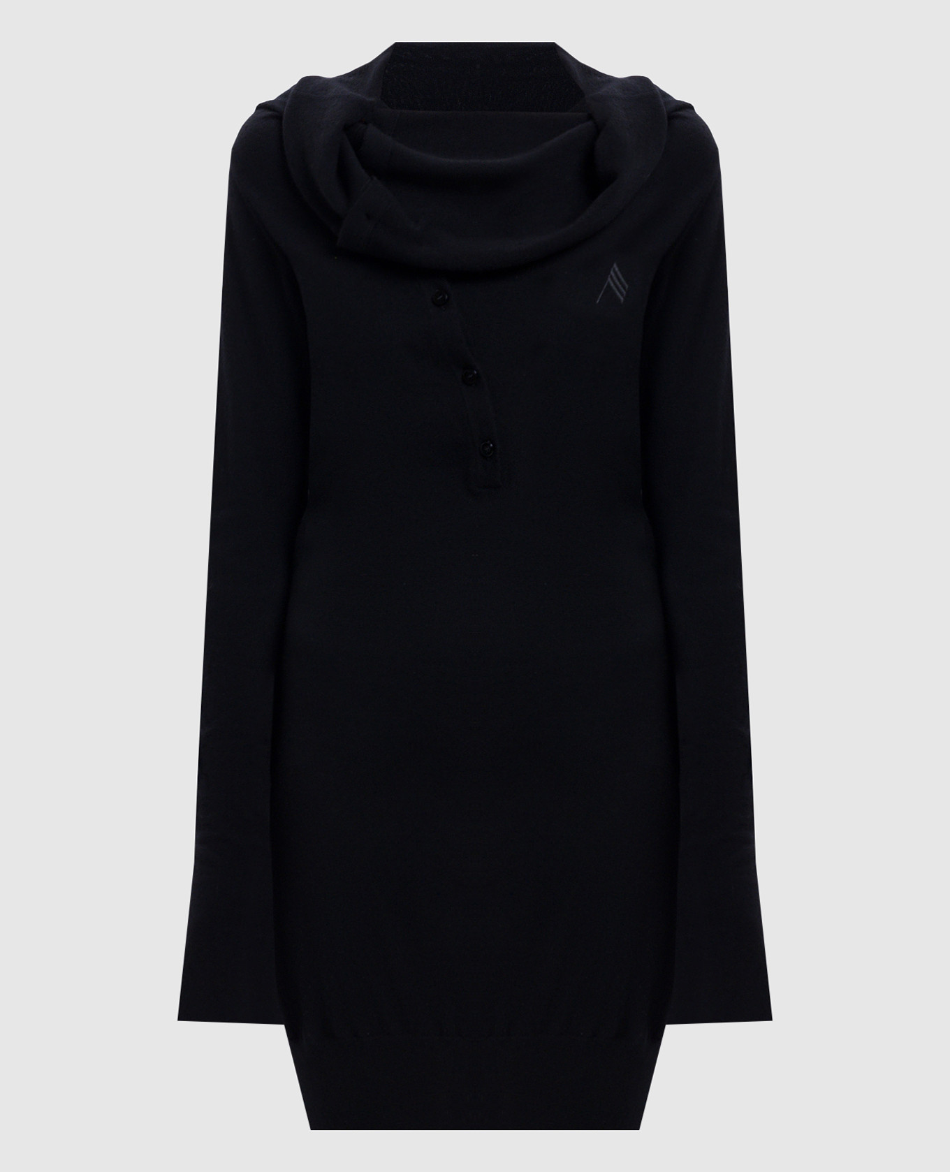 Black wool and cashmere dress The Attico