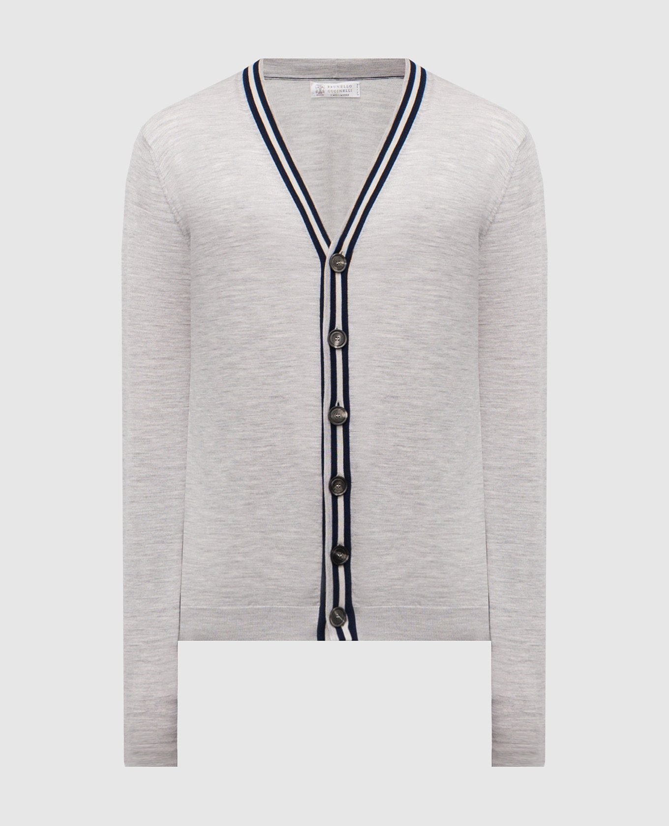 

Gray wool and cashmere cardigan Brunello Cucinelli, Grey