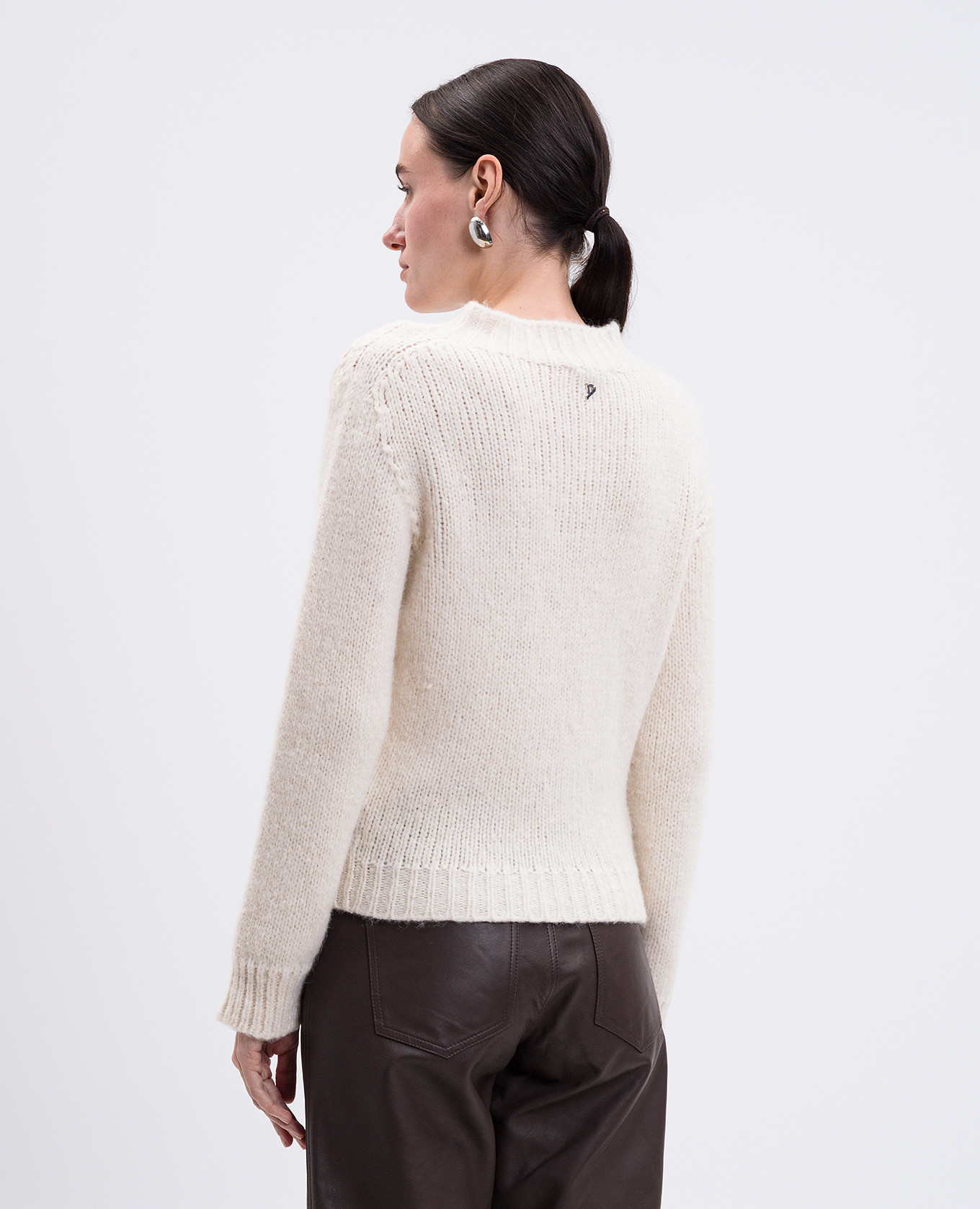 

Beige alpaca wool sweater Dondup
