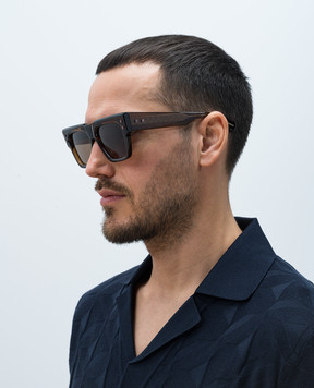 Balmain B-Army brown sunglasses with logo BPS164C52m