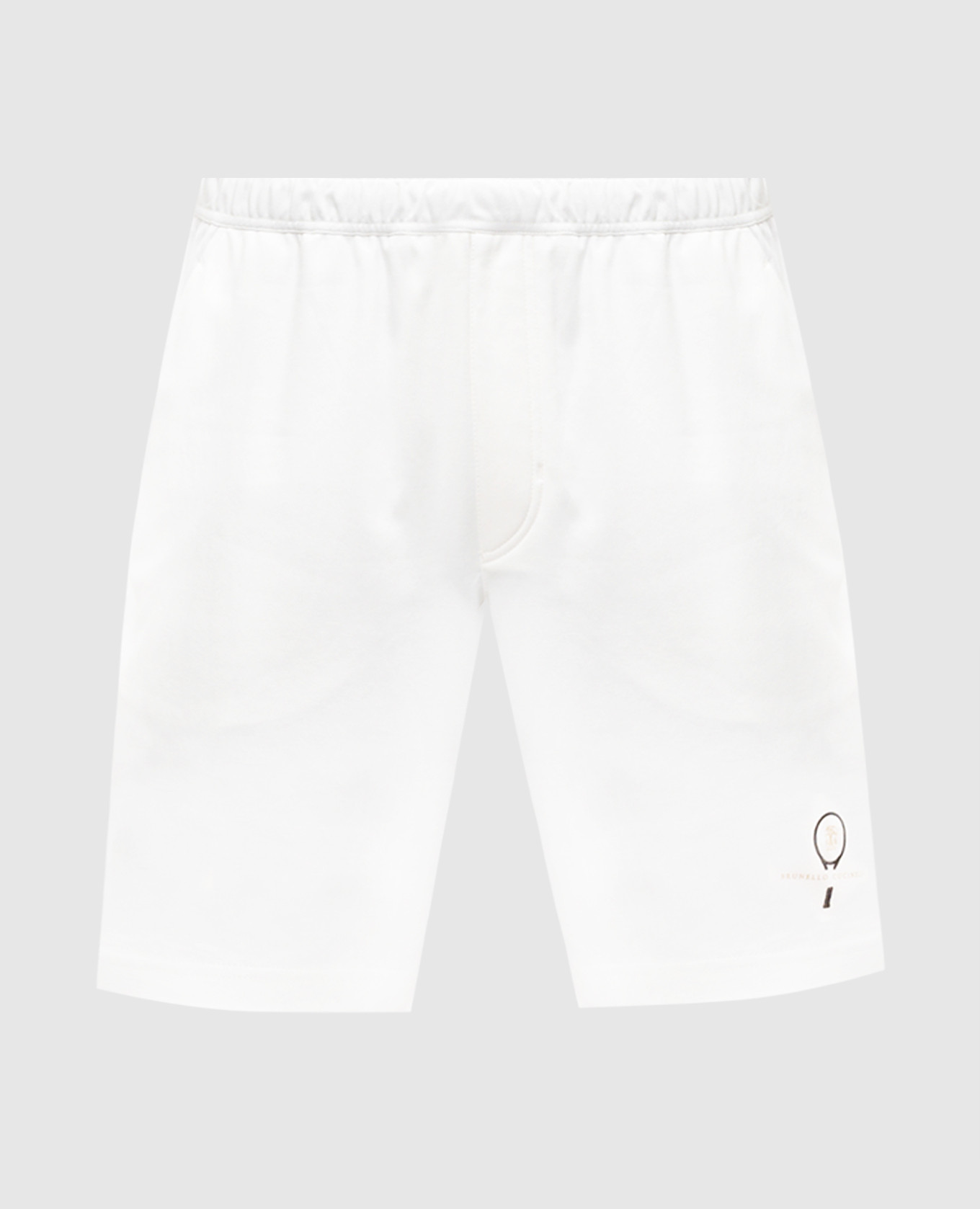 

White shorts with logo Brunello Cucinelli