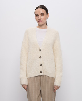 Peserico Beige alpaca wool cardigan S99438F0309241