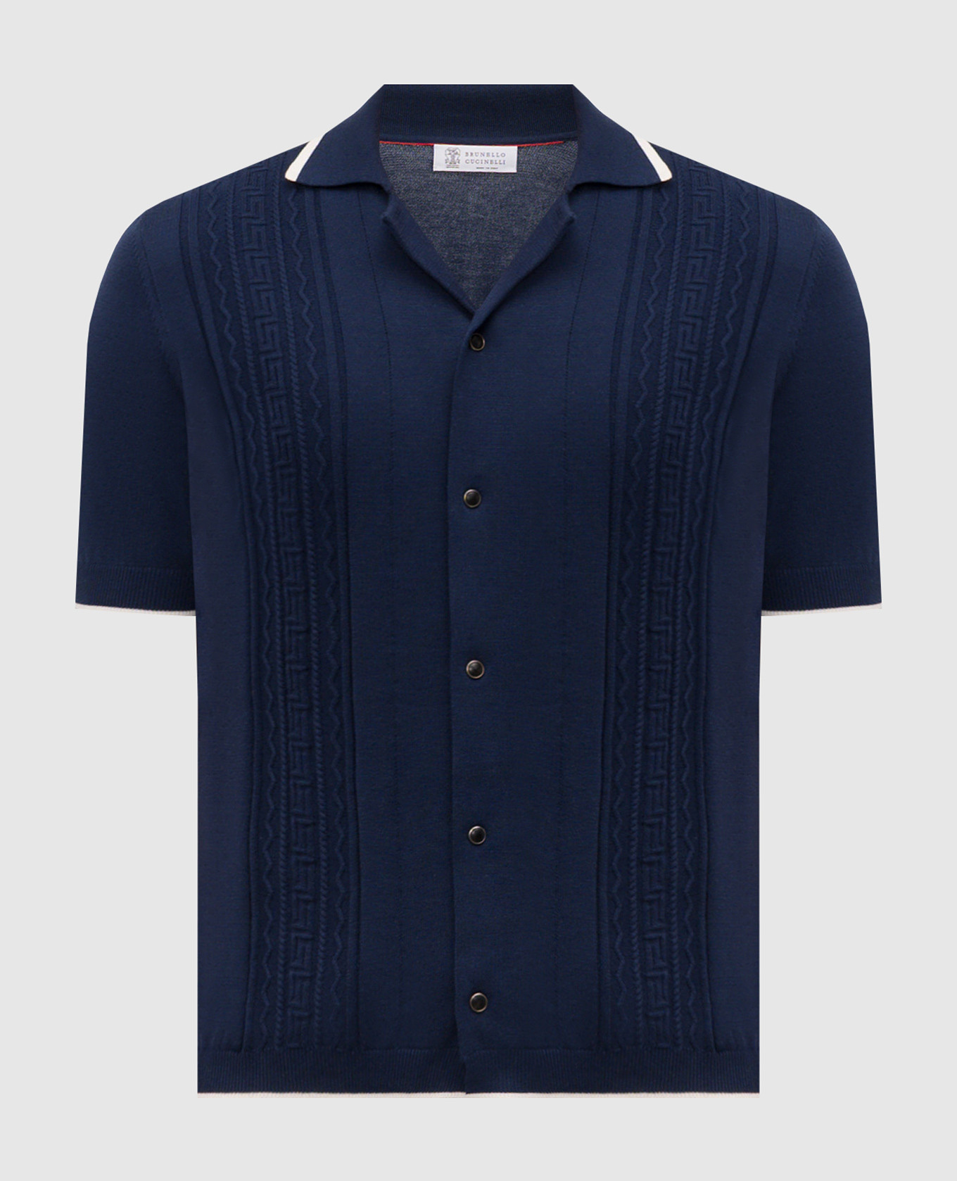 

Blue shirt with textured pattern Brunello Cucinelli