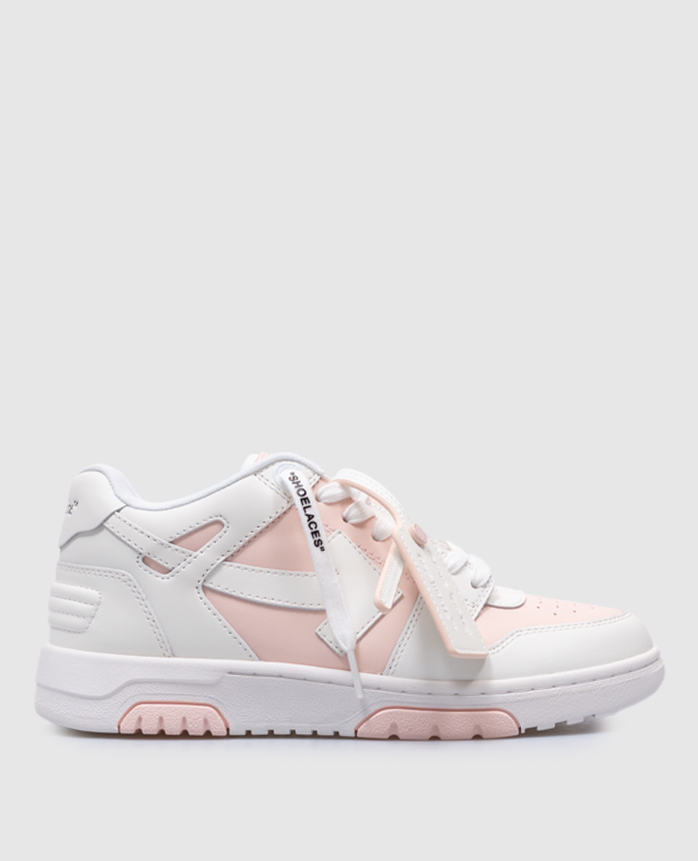 

Out Of Office pink leather sneakers Off-White