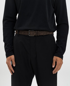 Orciani Brown nubuck belt U08279NAB