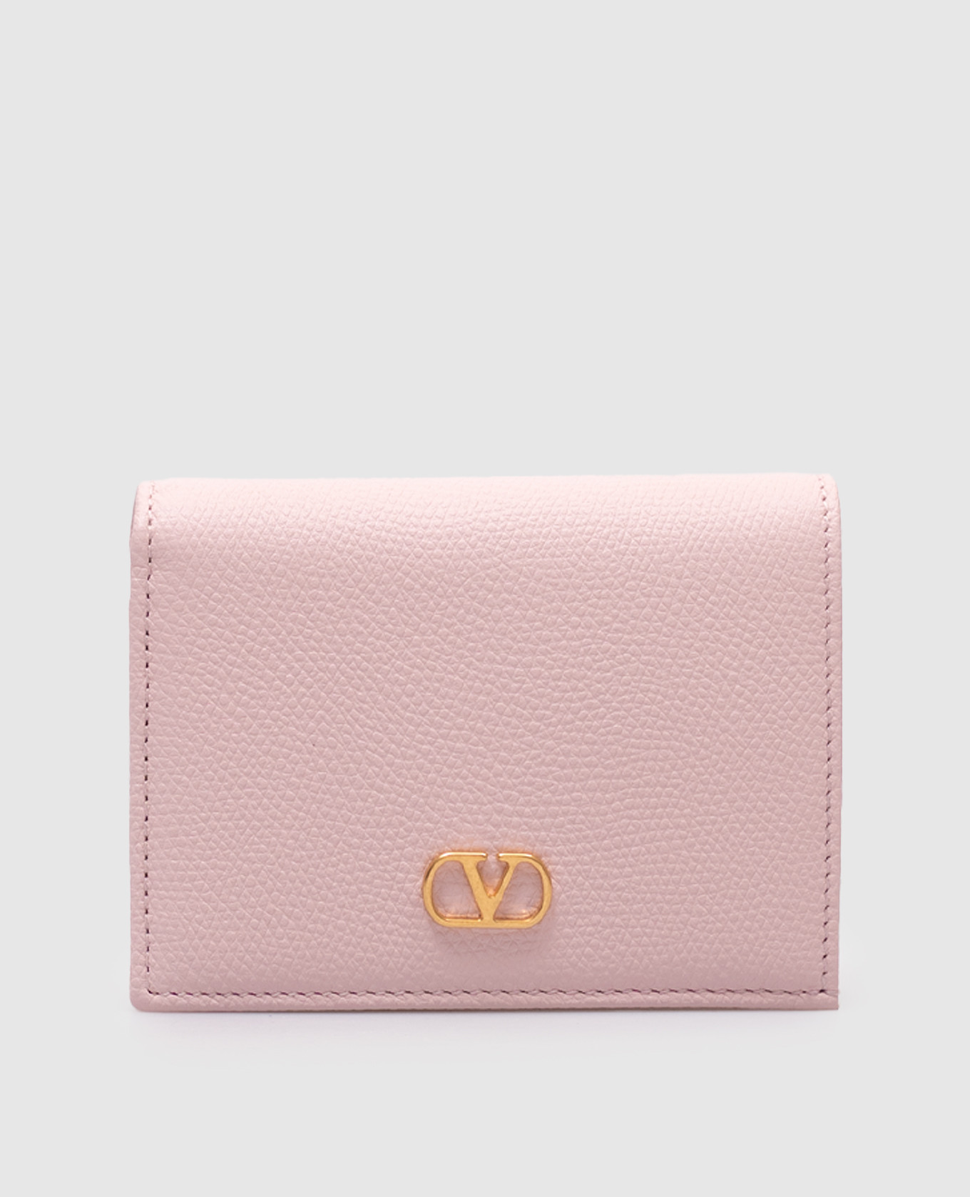

Pink leather wallet with VLogo emblem Valentino