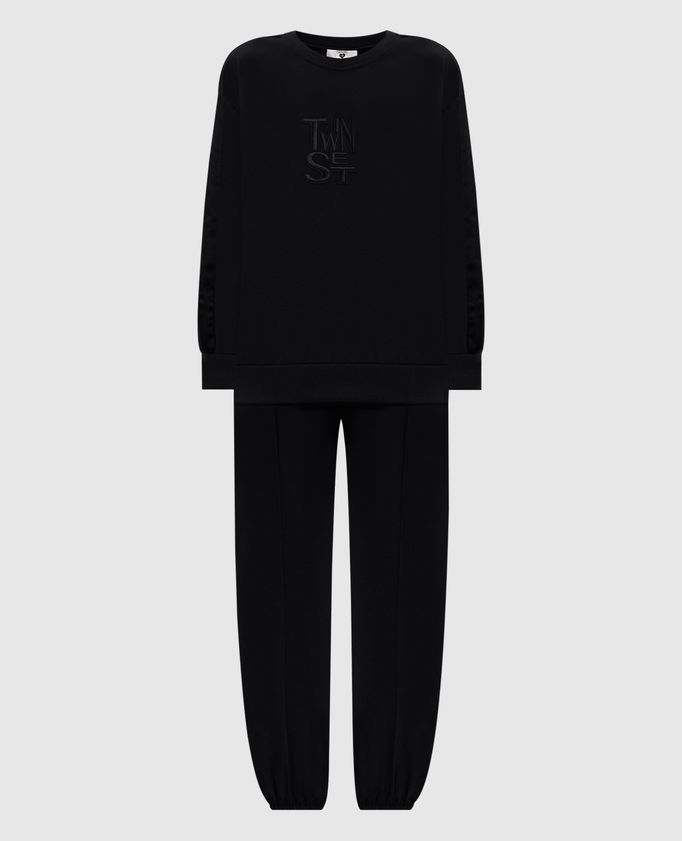 Black tracksuit with logo Twinset