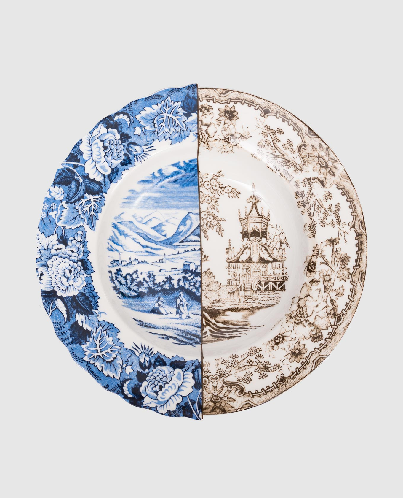 Porcelain plate for first courses Sofronia SELETTI