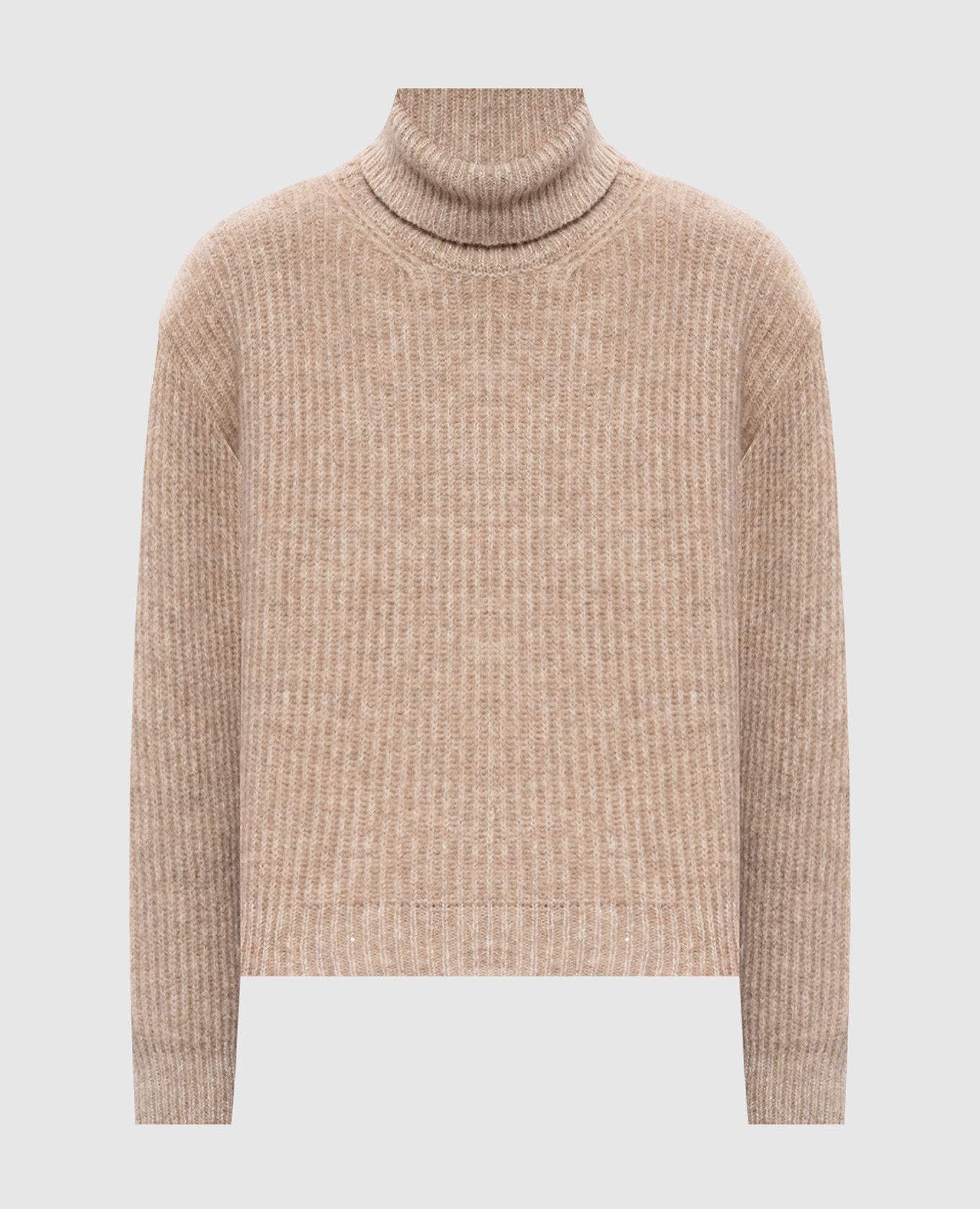 Beige alpaca wool sweater Peserico