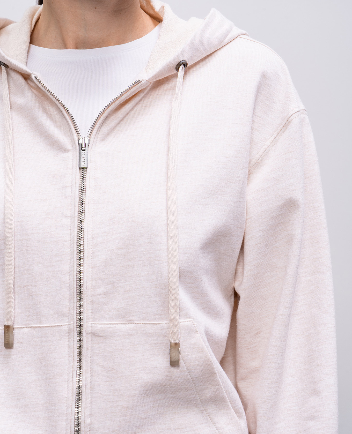 Beige melange sports jacket Peserico 5