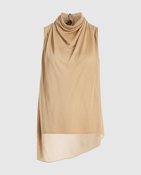 PROENZA SCHOULER Beige top with drape R2524010JY123