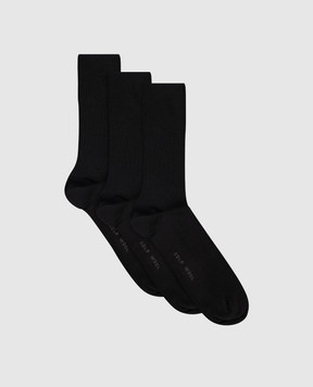 CDLP Set of black wool socks MSO006112303