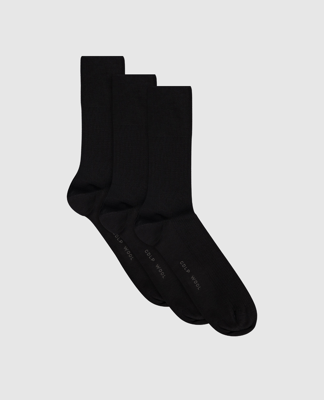 

Set of black wool socks CDLP