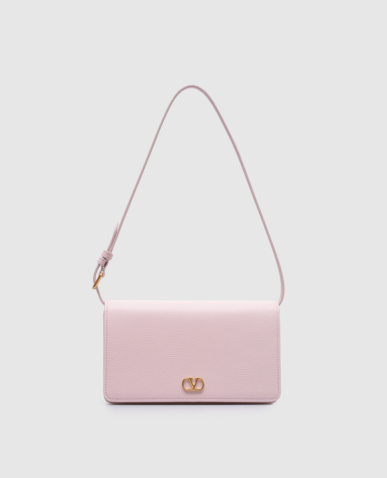 

Pink leather mini bag with metal VLogo Signature emblem Valentino