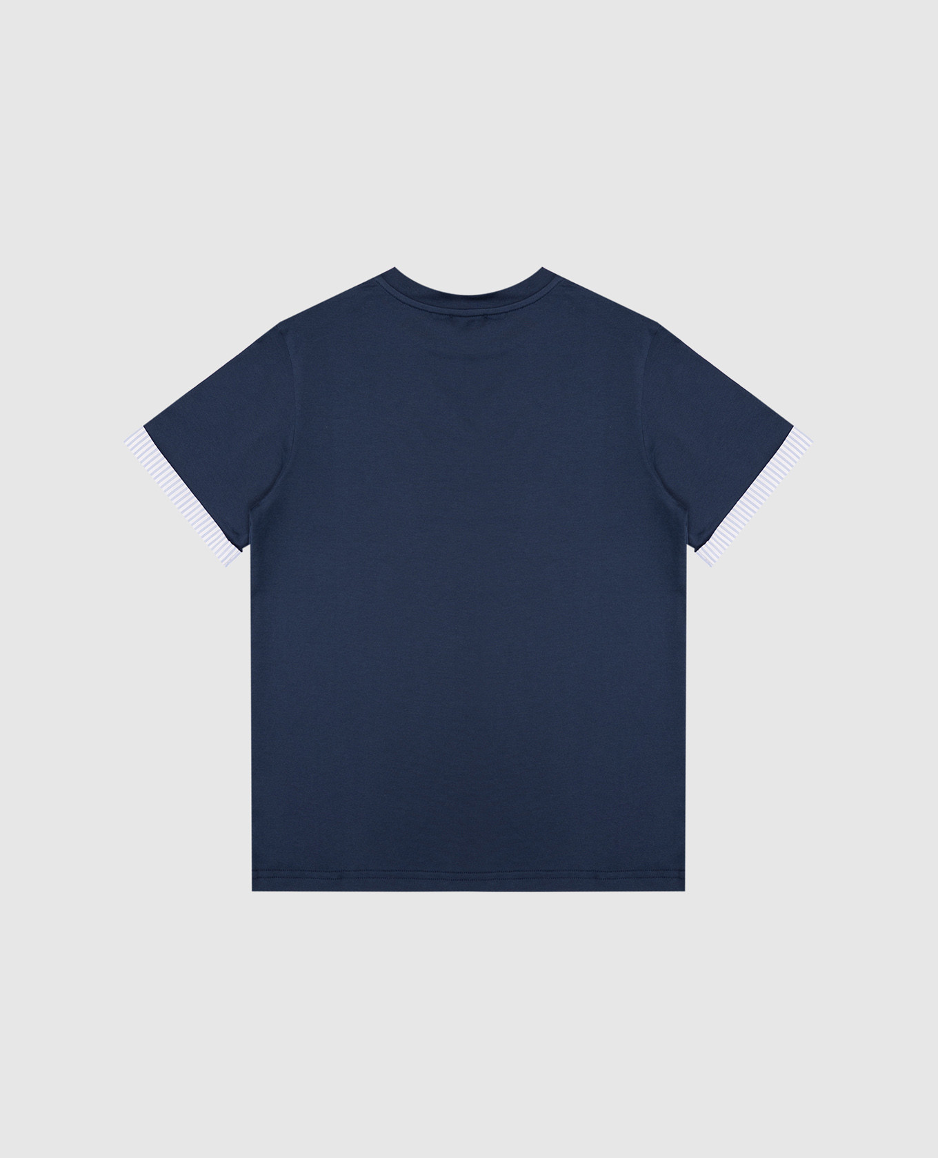 Children's blue T-shirt with embroidered logo Dolce&Gabbana 2