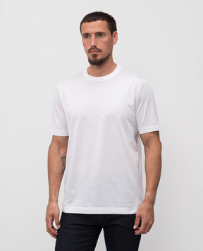 Canali White T-shirt MJ00002T0356