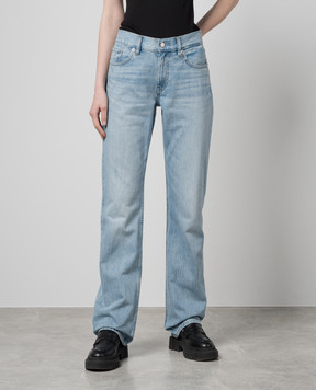 Helmut Lang Blue jeans with a distressed effect O01DW203