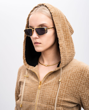 Balmain BRIGADE-V gold sunglasses BPS142D56w
