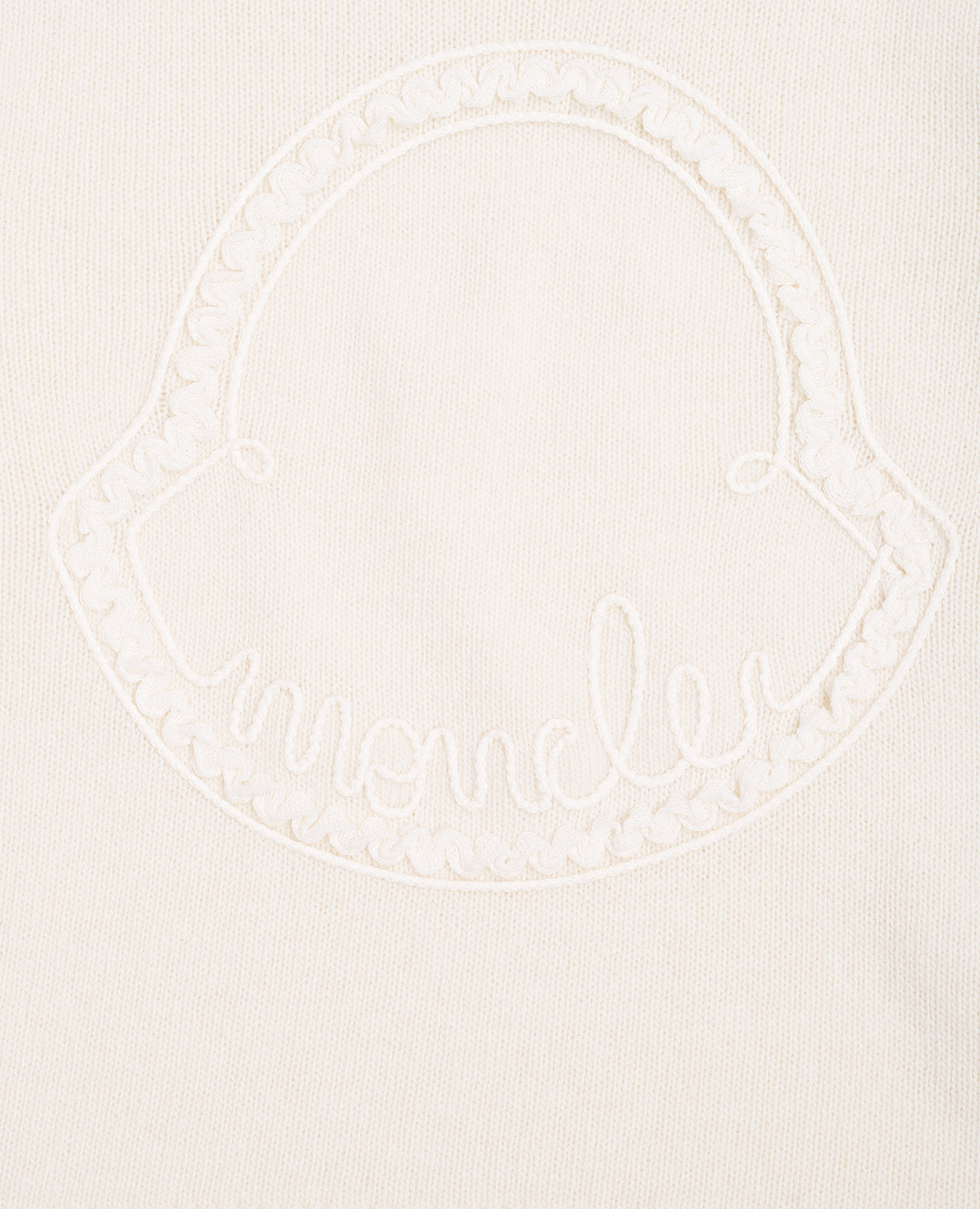 

Children's white wool and cashmere jumper with logo Moncler ENFANT