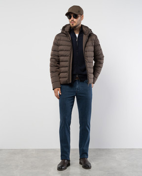 MooRER EURICO brown quilted down jacket EURICOS3C