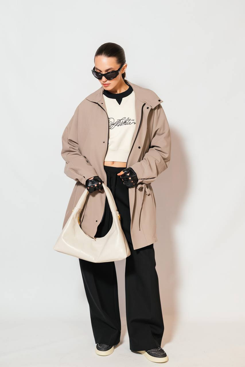 Beige wool parka with logo Fear of God 7