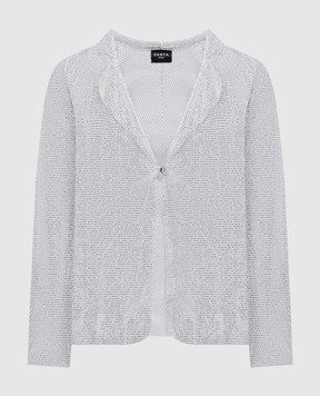 Santa Brands White cardigan with crystals SHIRTJACKETWITHABUTTON