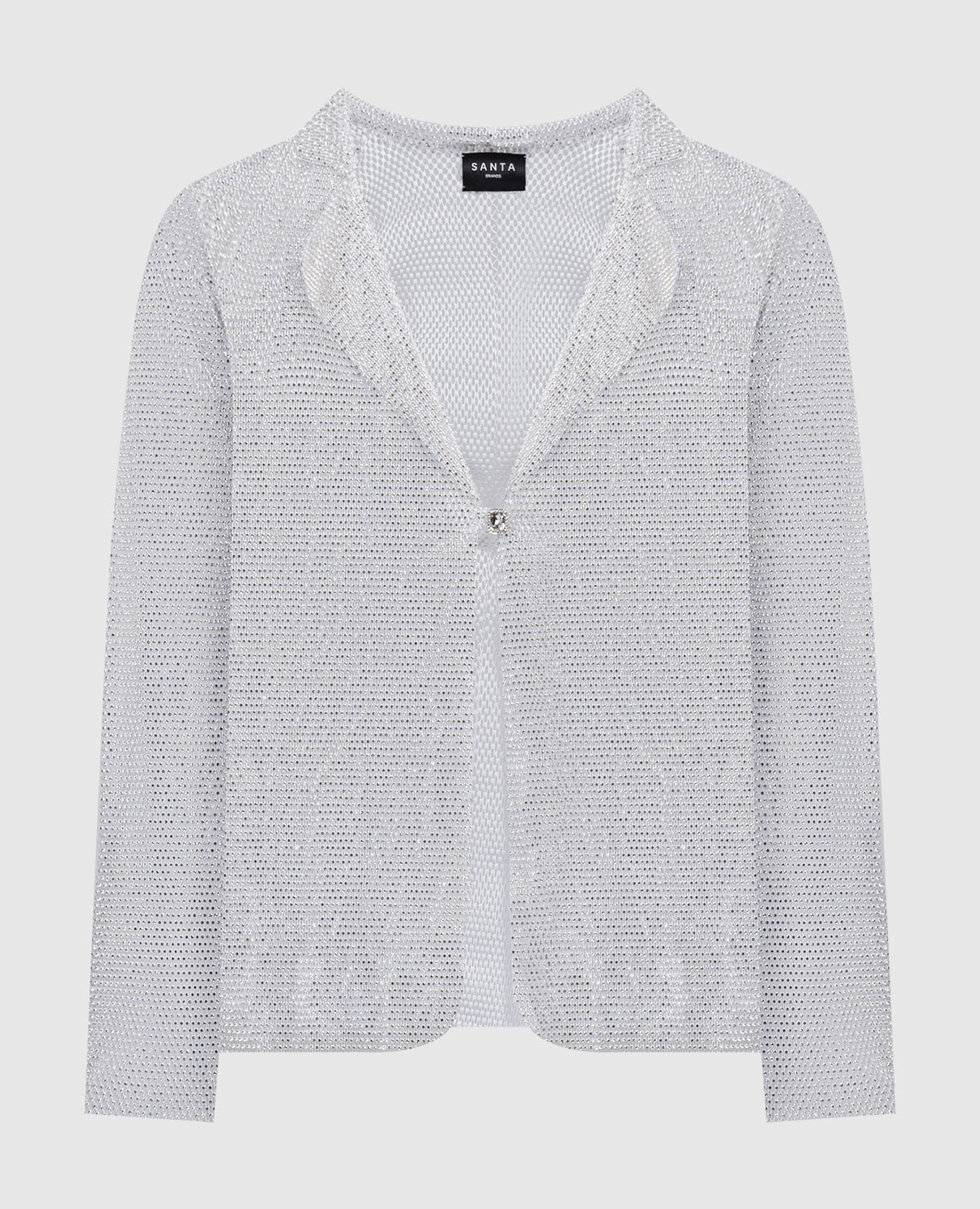 

White cardigan with crystals Santa Brands