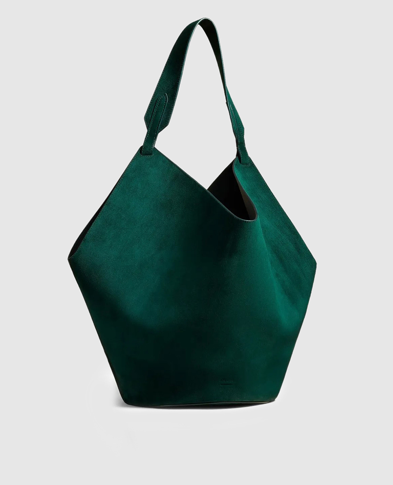 

Green suede Lotus bag Khaite