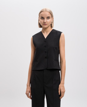 Lou Lou Studio TEORA gray suit vest made of wool TEORA