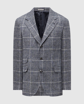 Brunello Cucinelli Checked wool jacket MV4037BWD5