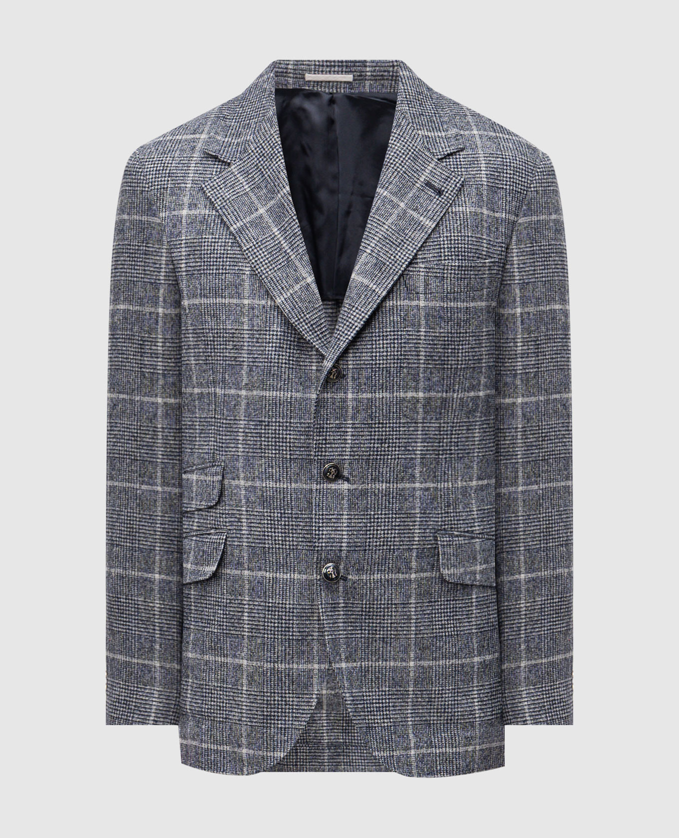 Checked wool jacket Brunello Cucinelli